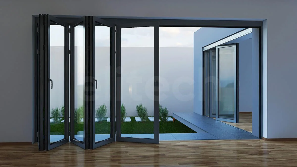 Cửa xếp trượt LX80