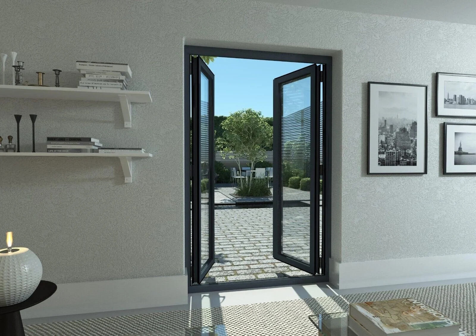 L80DB/  Cửa đi mở quay Euro cầu cách nhiệt