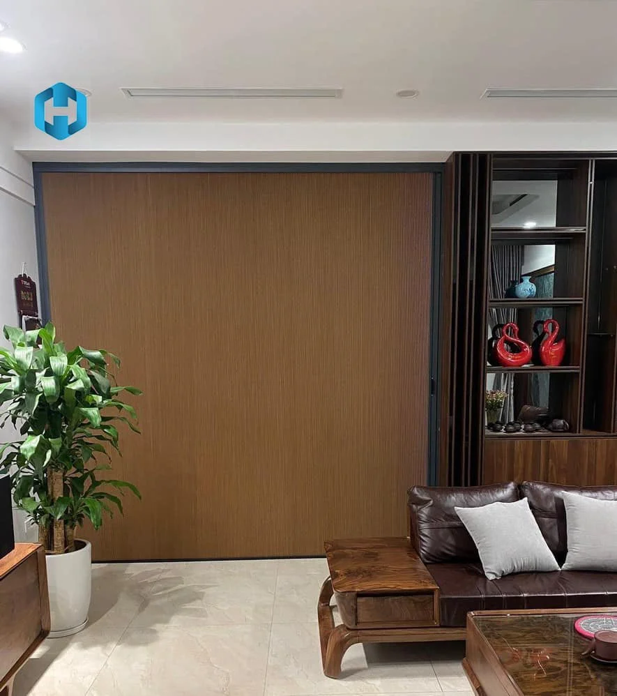 Vách tổ ong ngăn phòng khách