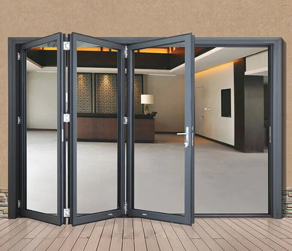 Mẫu cửa xếp trượt cao cấp cho Cửa Nhôm Châu Âu Tại Thái Bình
