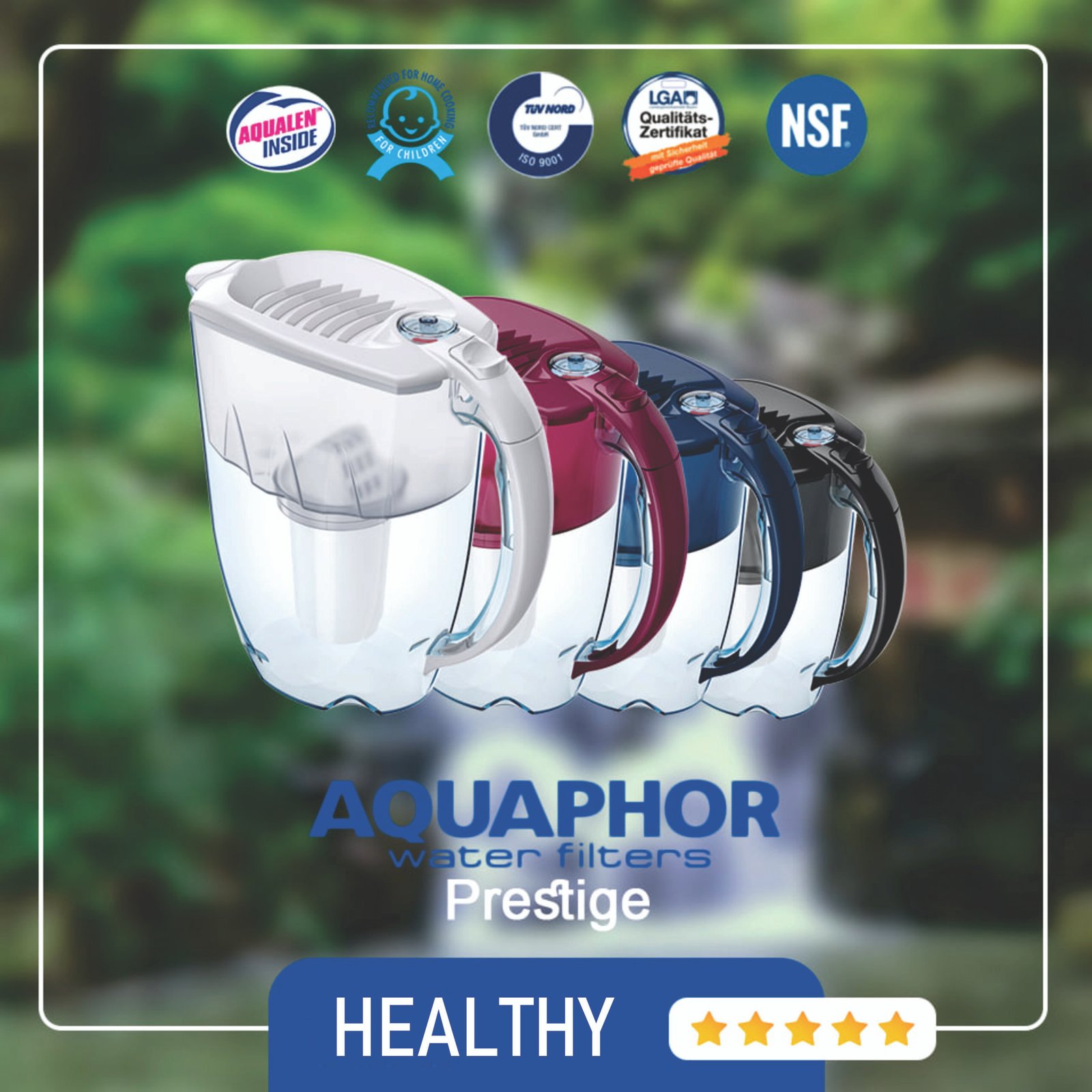 Bình siêu lọc di động Aquaphor Prestige