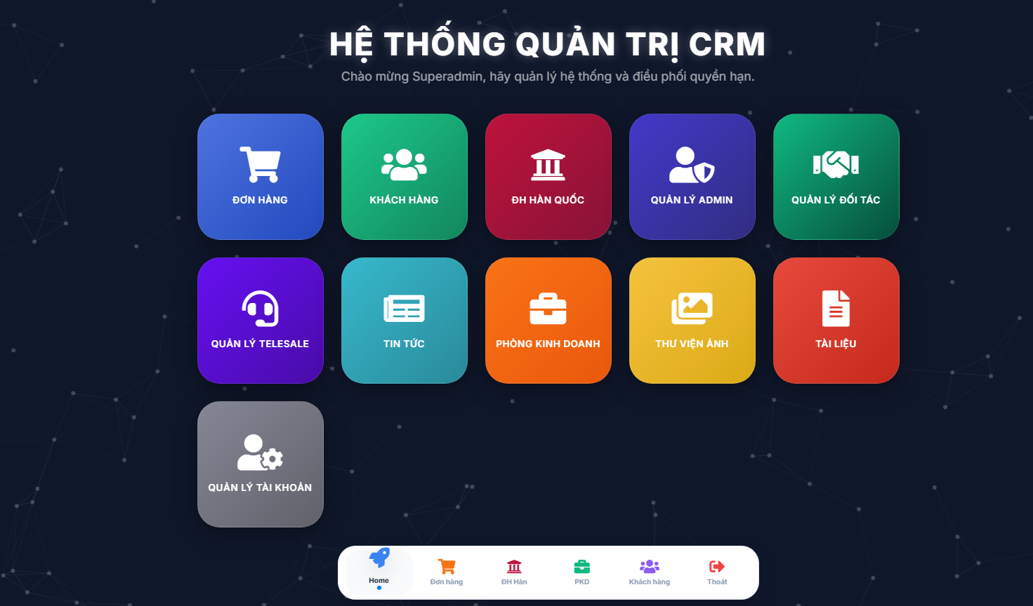Phần mềm quản trị hệ thống CRM