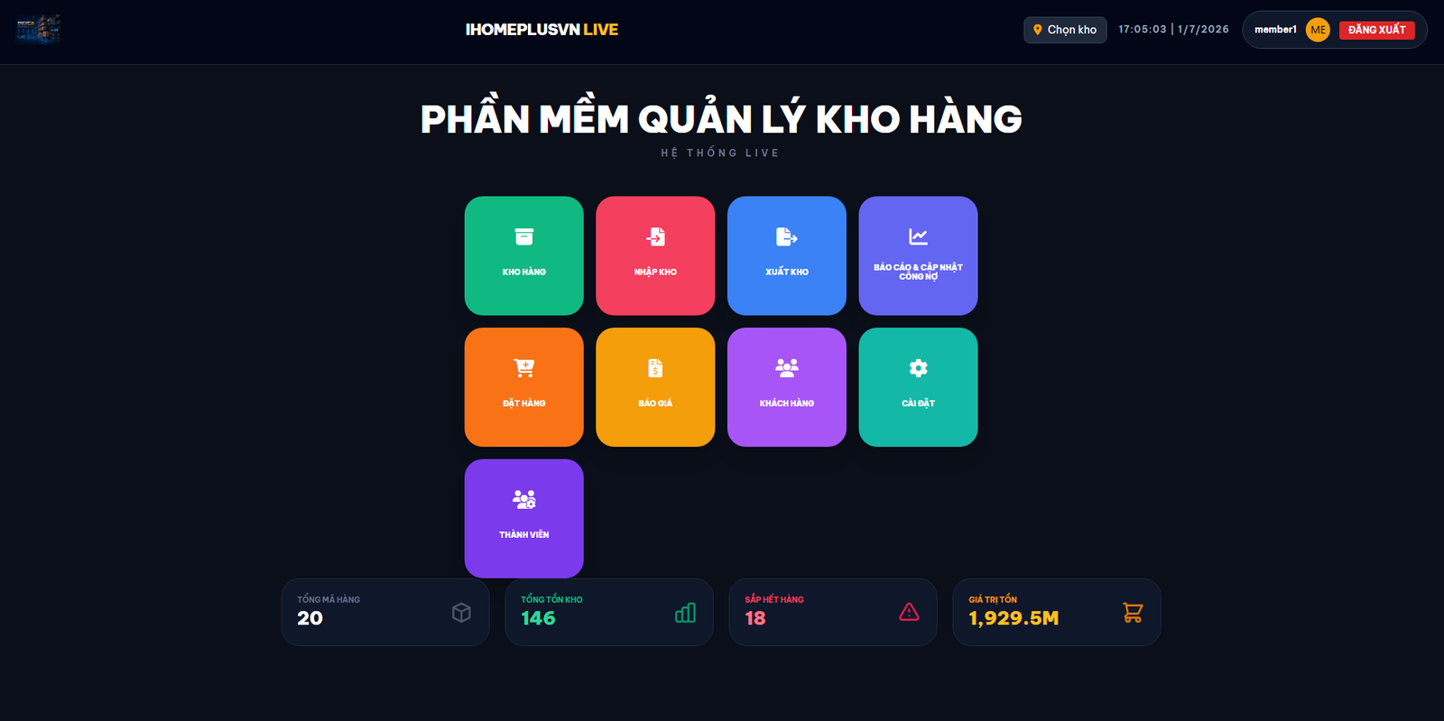 Phần mềm quản lý kho hàng tại Ea Ktur, Đắk Lắk 1 Phần mềm quản lý kho hàng tại Ea Ktur, Đắk Lắk