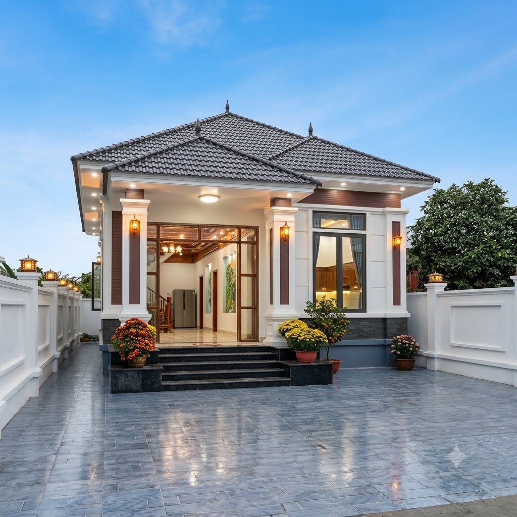 Thiết Kế Thi Công Nhà Mái Nhật Tại Vĩnh Lợi, Cà Mau 2 Thiết Kế Thi Công Nhà Mái Nhật Tại Vĩnh Lợi, Cà Mau