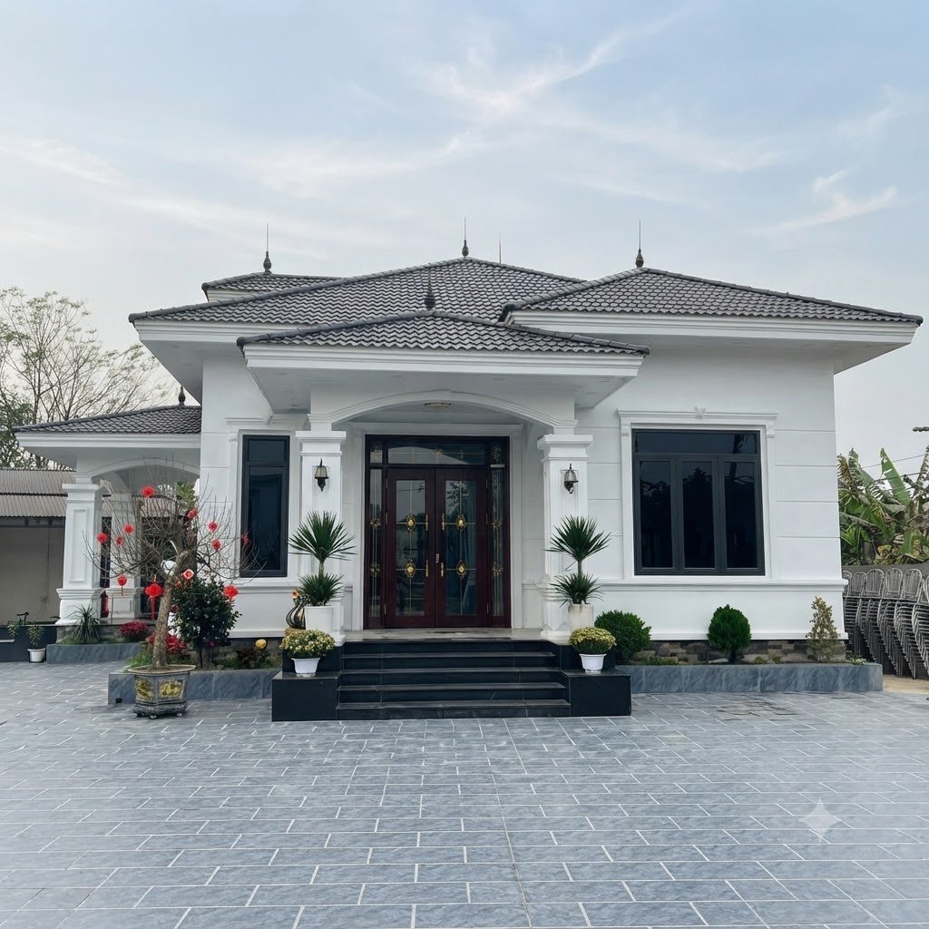 Thiết Kế Thi Công Nhà Mái Nhật Tại Phước Long, Cà Mau 2 Thiết Kế Thi Công Nhà Mái Nhật Tại Phước Long, Cà Mau