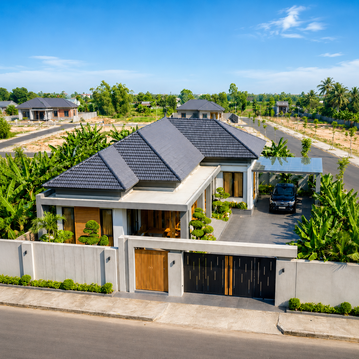 Thiết Kế Thi Công Nhà Mái Nhật Tại Hưng Hội, Cà Mau 3 Thiết Kế Thi Công Nhà Mái Nhật Tại Hưng Hội, Cà Mau