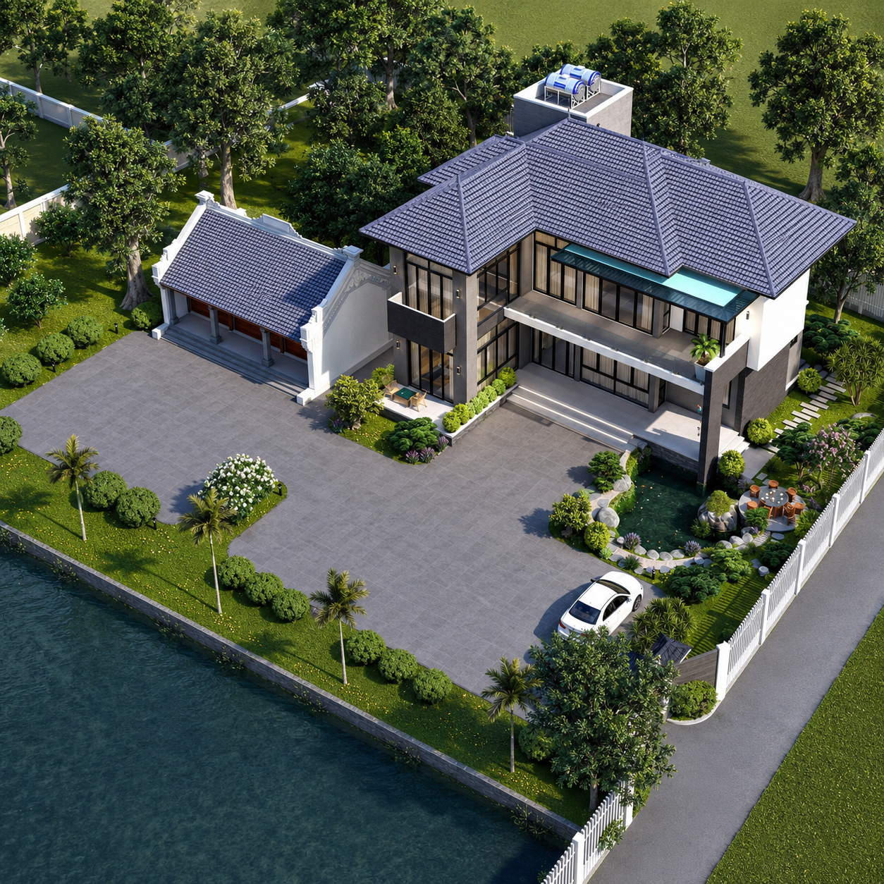 Thiết Kế Thi Công Nhà Mái Nhật Tại Năm Căn, Cà Mau